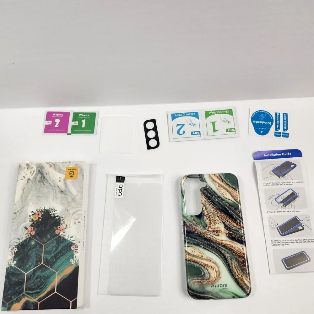 GVIEWIN Aurora Case Lite Marble Compatible with Samsung Galaxy 22